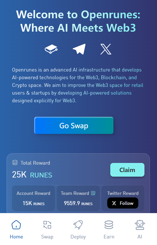 OpenRunes Ai 空投活动